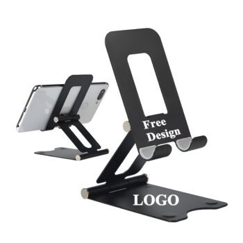 custom compact metal foldable phone tablet desktop stand