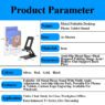 custom compact metal foldable phone tablet desktop stand 4