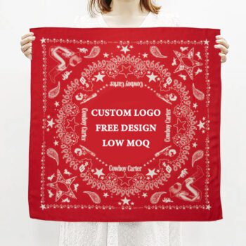 custom cooling triangle bandana face mask for outdoor events