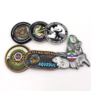 custom double sided 3d enamel challenge coin 1