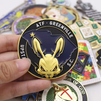 custom double sided 3d enamel challenge coin