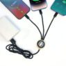 custom eco friendly bamboo 3 in 1 charging cable with led 3