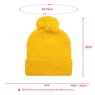 custom embroidered acrylic knit pompom beanie 1