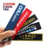 custom embroidered jet tag keychain for motorcycles 5