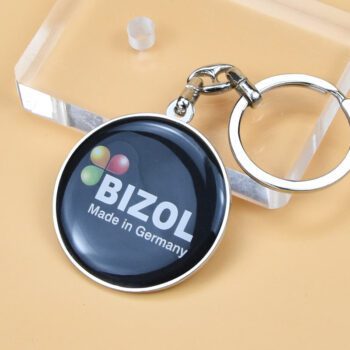 custom epoxy logo metal keychain for souvenir gifts 1