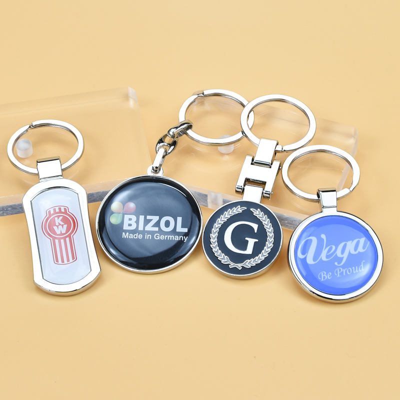custom epoxy logo metal keychain for souvenir gifts custom epoxy logo metal keychain for souvenir gifts