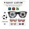 custom flag stickers sunglasses for party 1