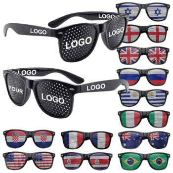 custom flag stickers sunglasses for party
