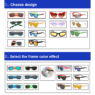 custom flag stickers sunglasses for party 4