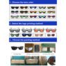 custom flag stickers sunglasses for party