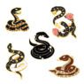 custom gothic animal snake enamel pin