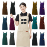 custom heavy duty waterproof canvas apron with logo