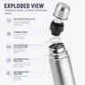 custom insulated stainless steel thermos travel flask 3