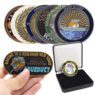 custom laser engravable blank challenge coin