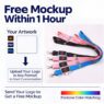 custom led light up event lanyard with 3 flashing modes 1