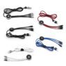 custom lighting up logo 3 in 1 charging cable 17