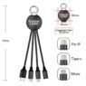 custom lighting up logo 3 in 1 charging cable 3