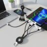 custom lighting up logo 3 in 1 charging cable 5