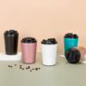 custom logo 12oz travel coffee mug with lid 1