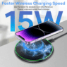 custom logo 15w ultra slim wireless charging pad 2