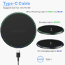 custom logo 15w ultra slim wireless charging pad 3