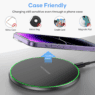 custom logo 15w ultra slim wireless charging pad 4