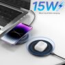 custom logo 15w ultra slim wireless charging pad