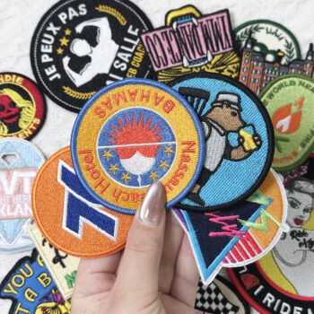 custom logo 3d puff embroidered patch