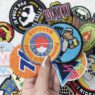 custom logo 3d puff embroidered patch
