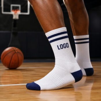 custom logo basketball socks crew athletic socks 1
