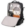 custom logo expandable pu leather 16 inch laptop backpack 2