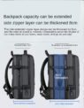 custom logo expandable pu leather business laptop backpack 1