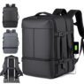 custom logo expandable usb charging travel laptop backpack