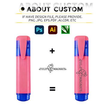 custom logo fluorescent highlighter markers 2