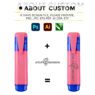 custom logo fluorescent highlighter markers 2