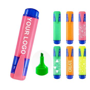 custom logo fluorescent highlighter markers