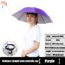custom logo head mounted umbrella hat 10