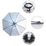 custom logo head mounted umbrella hat 4