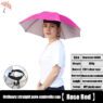 custom logo head mounted umbrella hat 6