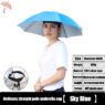 custom logo head mounted umbrella hat 8