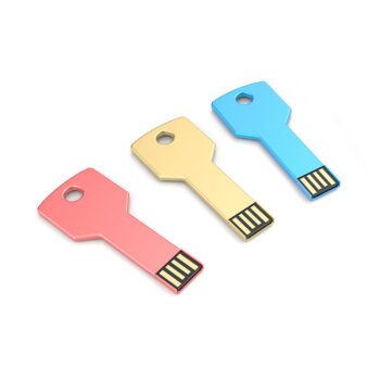 custom logo key shaped metal usb flash drive