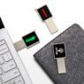 custom logo led light up metal usb flash drive 5
