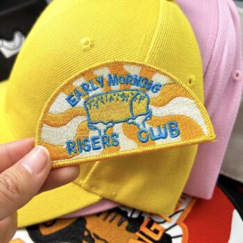 custom logo merry bright christmas embroidered patch