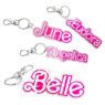 custom logo mini letter clear acrylic keychain 1
