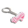 custom logo mini letter clear acrylic keychain 3