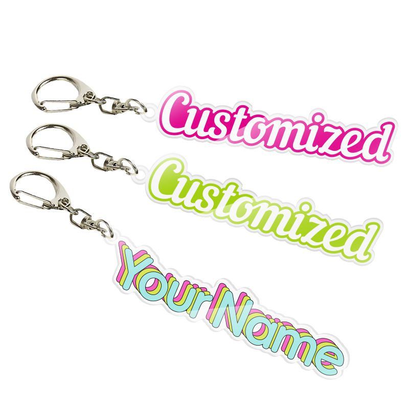 custom logo mini letter clear acrylic keychain custom logo mini letter clear acrylic keychain