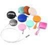 custom logo square mini leather tape measure 3