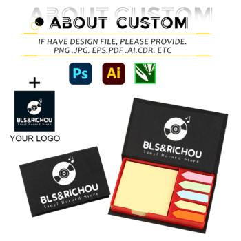 custom logo sticky note set with box