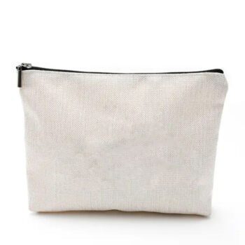 custom logo washable cotton canvas makeup pouch 1