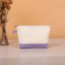 custom logo washable cotton canvas makeup pouch 5